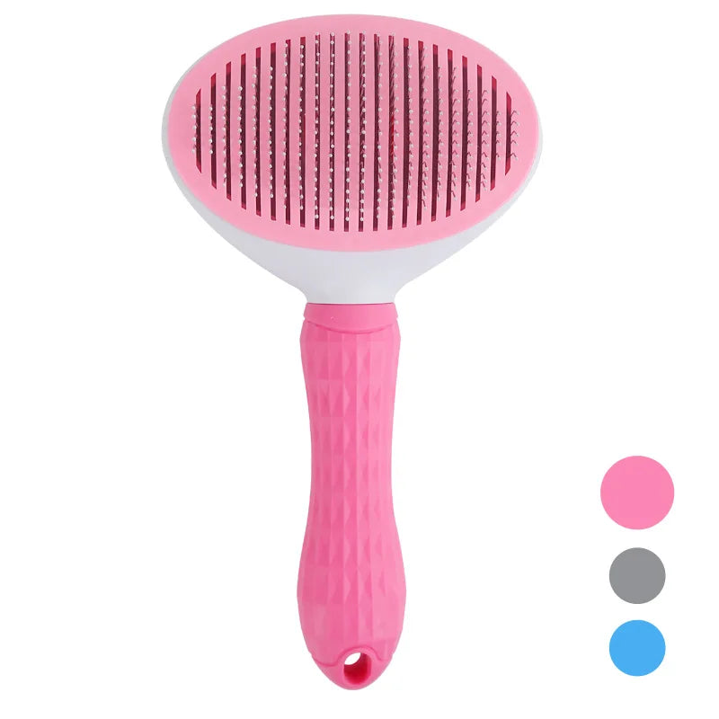 Brosse Auto-Nettoyante Anti-Poils pour Chien et Chat